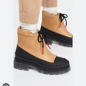 Montelliana Lucy Winter/Rain Boots in Almond/Black